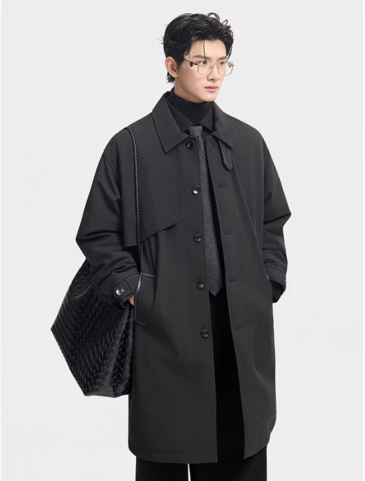 Men's Mid-Length Down Jacket For Winter