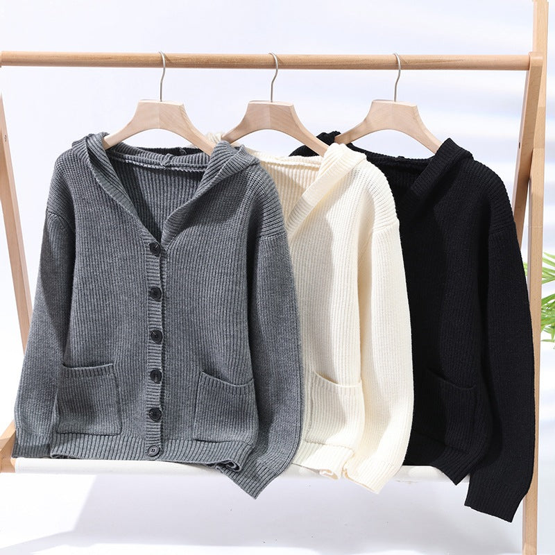 Mens Knitted Fashion Lapel Sweater Cardigan