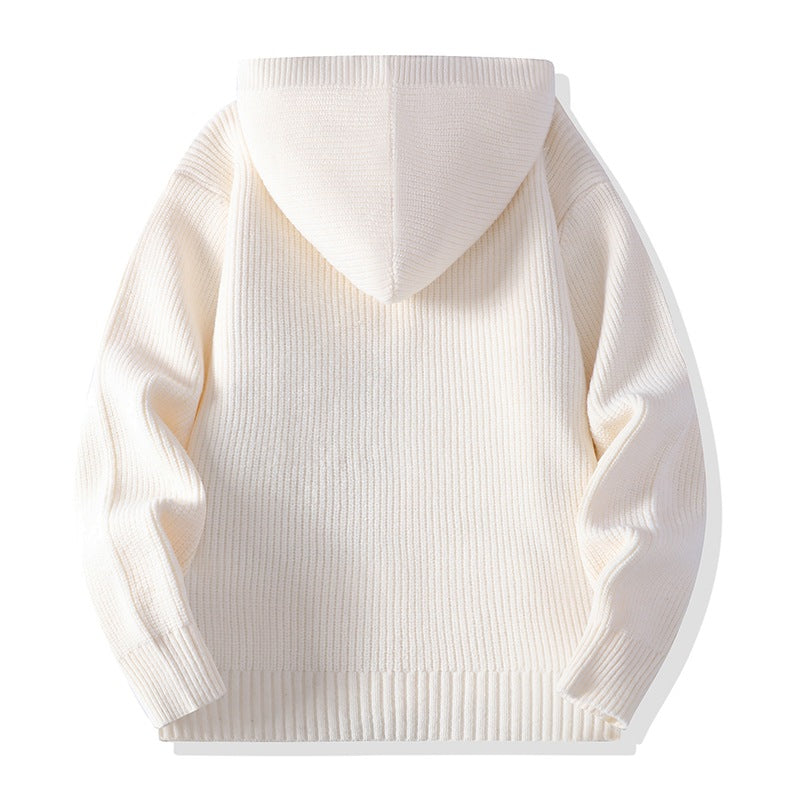 Mens Knitted Fashion Lapel Sweater Cardigan